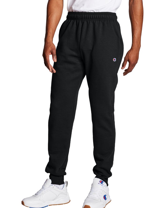 Champion Powerblend Fleece Joggingbroek Heren - Zwart - Belgie 1289KZAUJ